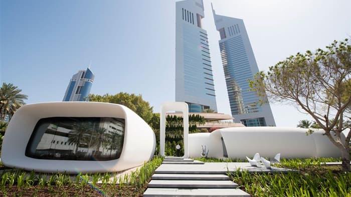 World’s first 3D-printed office building completed
